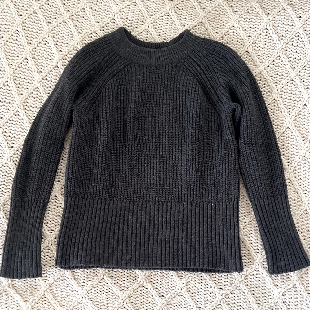Gray Mix-Knit Sweater